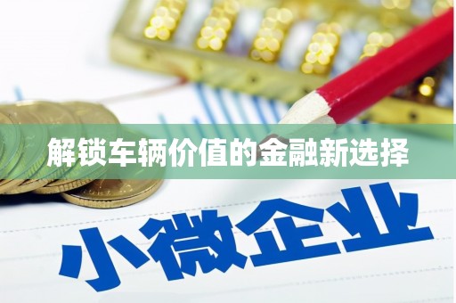 平阴解锁车辆价值的金融新选择