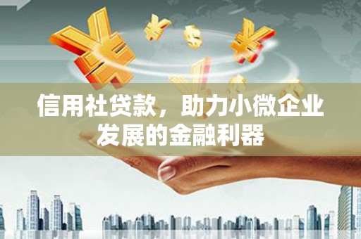 平阴信用社贷款，助力小微企业发展的金融利器
