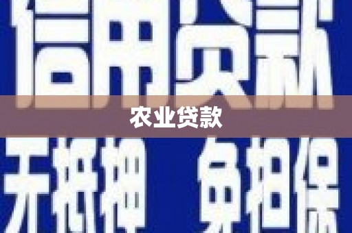 平阴农业贷款