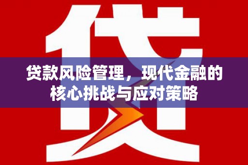 平阴贷款风险管理，现代金融的核心挑战与应对策略