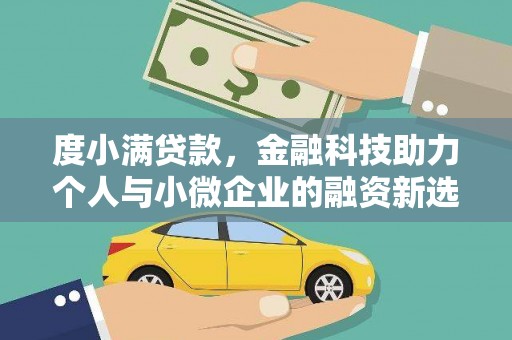 平阴度小满贷款，金融科技助力个人与小微企业的融资新选择