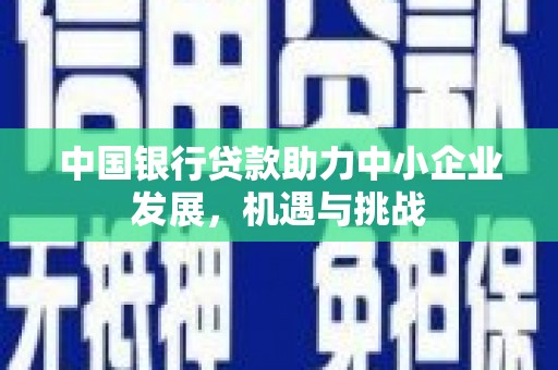 平阴中国银行贷款助力中小企业发展，机遇与挑战