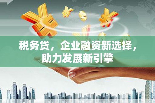 平阴税务贷，企业融资新选择，助力发展新引擎