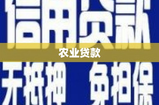 平阴农业贷款