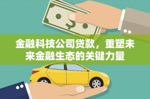 平阴金融科技公司贷款，重塑未来金融生态的关键力量