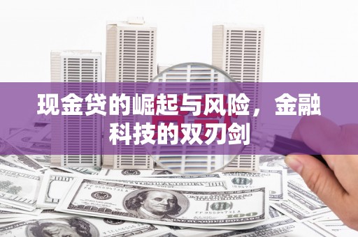 平阴现金贷的崛起与风险，金融科技的双刃剑
