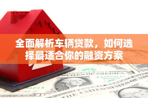 平阴全面解析车辆贷款，如何选择最适合你的融资方案