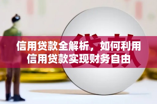 平阴信用贷款全解析，如何利用信用贷款实现财务自由